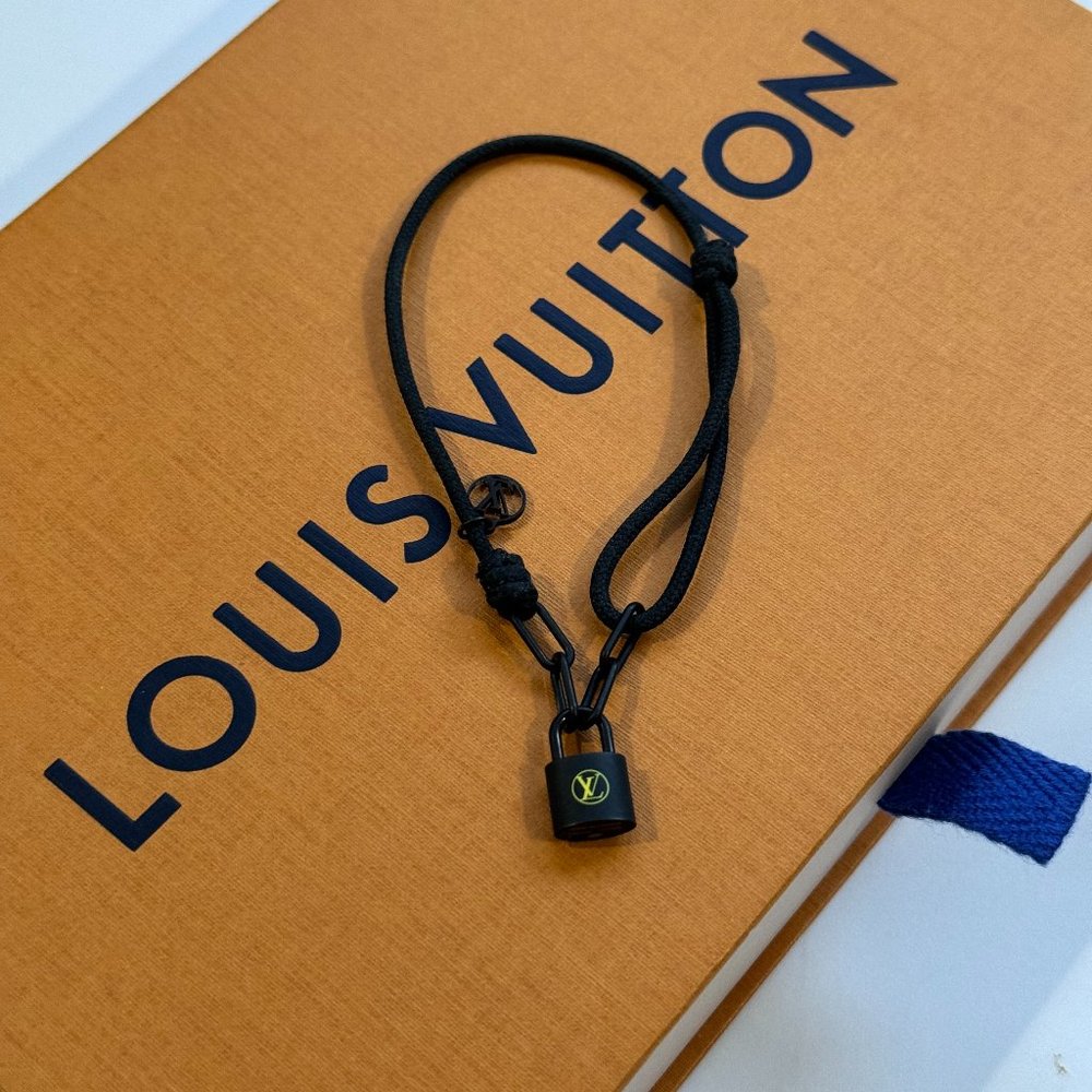 Louis Vuitton LV Lockit X Virgil Abloh Black Bracelet, Black Titanium